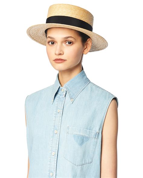 prada hat straw|Prada hat price.